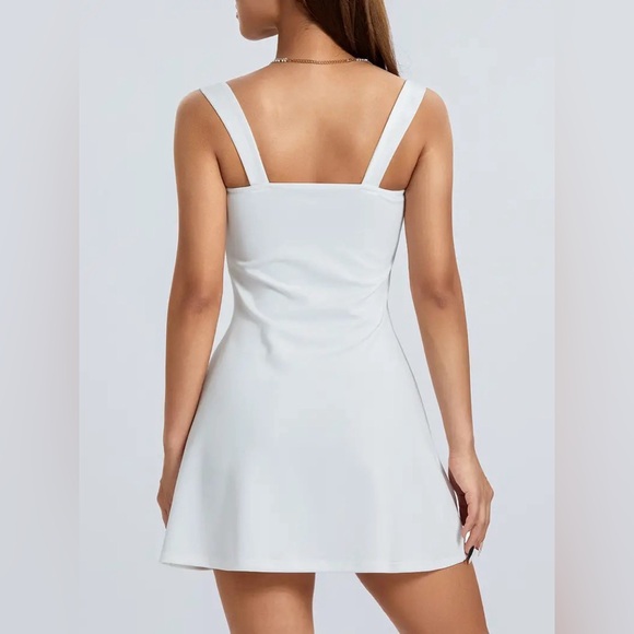 Lace Splicing Sweetheart Neck Tank Dress - Picture 3 of 8